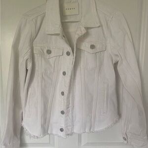 BLANKNYC Women's White Denim Jacket